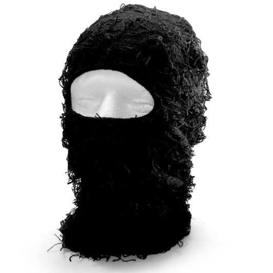 Knitted Distressed Balaclava